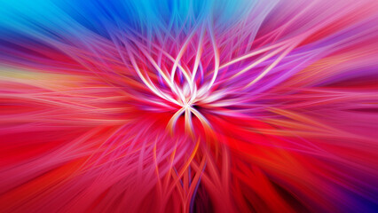 Absract colored flower - wallpaper