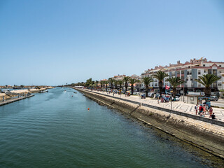 Marina, harbor entrance, Lagos, Algarve, Portugal