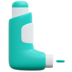 inhaler 3d render icon illustration