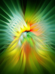 Absract colored flower - illustration