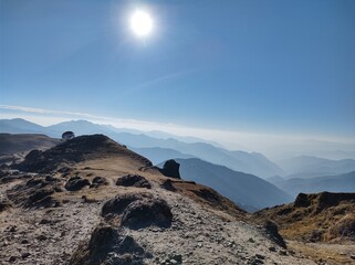 mountain landscape with sky