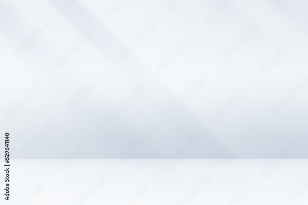 Wall mural gray background for product presentation with shadow and light from windows