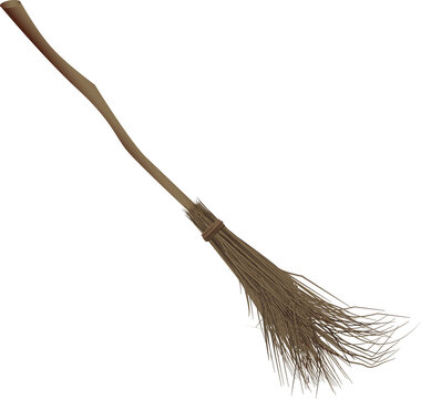Witches broomstick for Halloween holiday