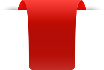 badges and labels. Paper ribbons