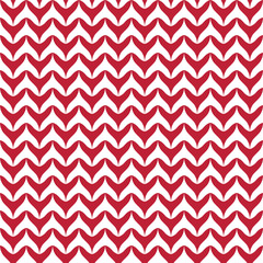 Vector seamless symmetric pattern to a set for backdrop, wrapping paper, fabric, greeting card and invitation card with often repeating decorative red heart elements on a white background