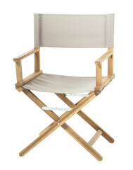 cinema director folding chair isolated on transparent background, cut out