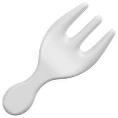 Fototapeta premium fork 3d render icon illustration