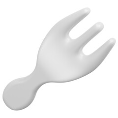fork 3d render icon illustration