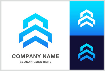 Simple Building Architecture Business Company Stock Vector Logo Design Template