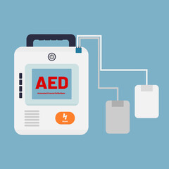 Automated external defibrillator (AED) is a portable electronic device that automatically diagnoses the life-threatening cardiac arrhythmias. Life Support or Resuscitation