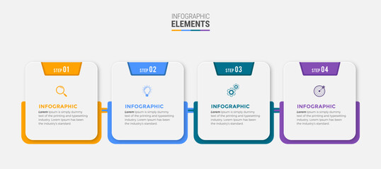 Steps infographic design
