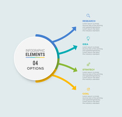 Steps infographic design