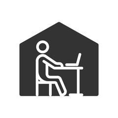 elearning laptop vector glyph icon isolated on white background. elearning laptop stock vector icon for web, mobile app and ui design