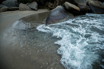 Waves, Beach of Tayrona National Park near Santa Marta, Colombia