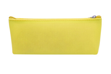 Long pencil pen case container isolated on the white background