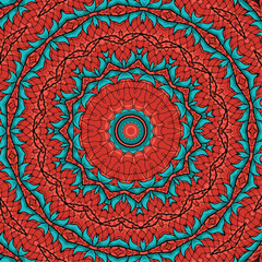 Abstract geometric mosaic vintage ethnic seamless pattern ornamental