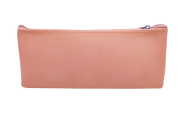 Long pencil pen case container isolated on the white background
