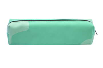 Long pencil pen case container isolated on the white background