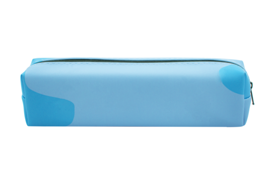 Long pencil pen case container isolated on the white background