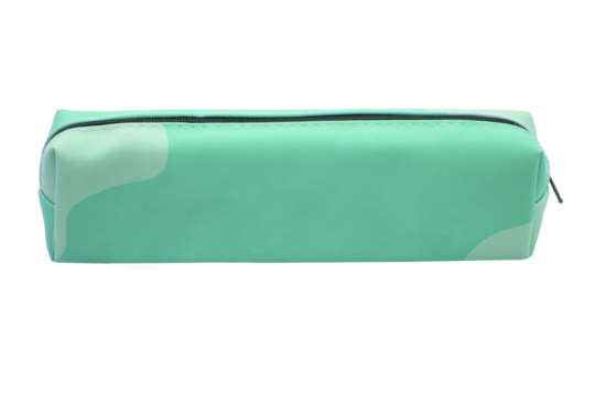 Long pencil pen case container isolated on the white background