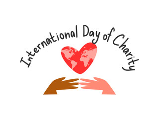 International day of charity. Poster l concept.