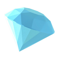3d floating element diamond icon 