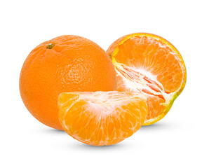 Fresh orange isolated on transparent background (.PNG)