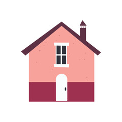 flat colorful house