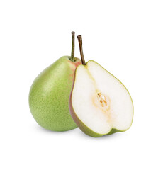Ripe pears isolated on transparent background (.PNG)