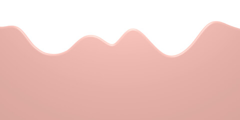 3D curve text area. Text box. Footer background.