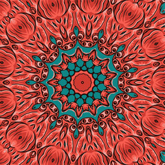 Abstract Tribal vintage ethnic seamless pattern ornamental