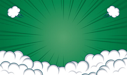 Flat comic style background pop art illustration