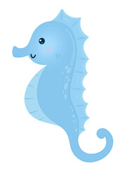 Fototapeta premium Blue Seahorse
