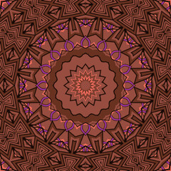 Vector Tribal indian vintage ethnic seamless design. Festive colorful mandala pattern