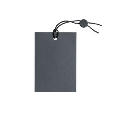 Black square price label tag isolated