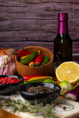 still life with vegetables
