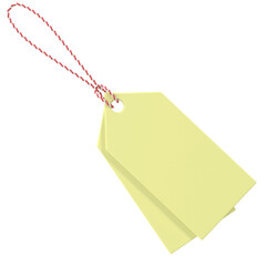 3D tag. 3D label. Sale tag.