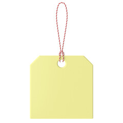 3D tag. 3D label. Sale tag.