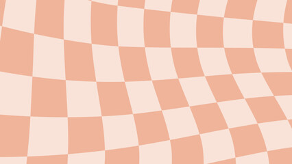 aesthetic orange checkerboard distorted checkered wallpaper illustration, perfect for wallpaper, backdrop, postcard, background