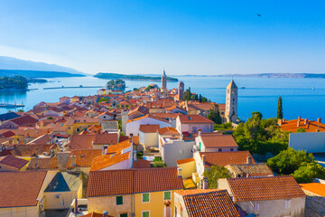 Obraz premium Beautiful cityscape of Croatia, the city of Rab