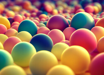 Abstract Colorful Balls Background Wallpaper
