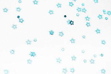 sparkles stars on white background with text place - Image