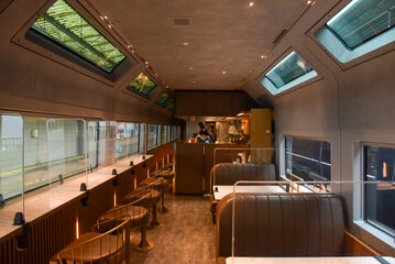 サフィール踊り子　車内　ビュッフェ