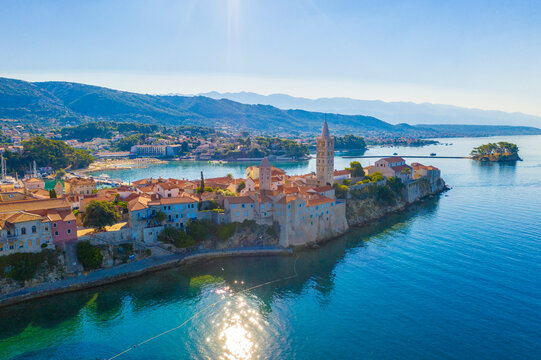 Beautiful cityscape of Croatia, the city of Rab