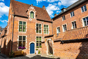 Historical architecture of Great Beguinage of Leuven, Belgium