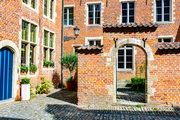 Historical architecture of Great Beguinage of Leuven, Belgium