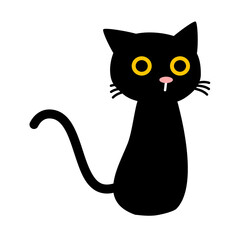 black cat cartoon