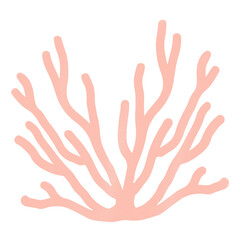 Obraz premium Corals crayon style pastel color