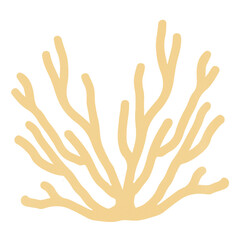 Obraz premium Corals crayon style pastel color