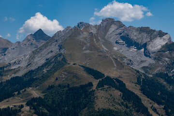 Panorama des Alpes, le massif des Aravis